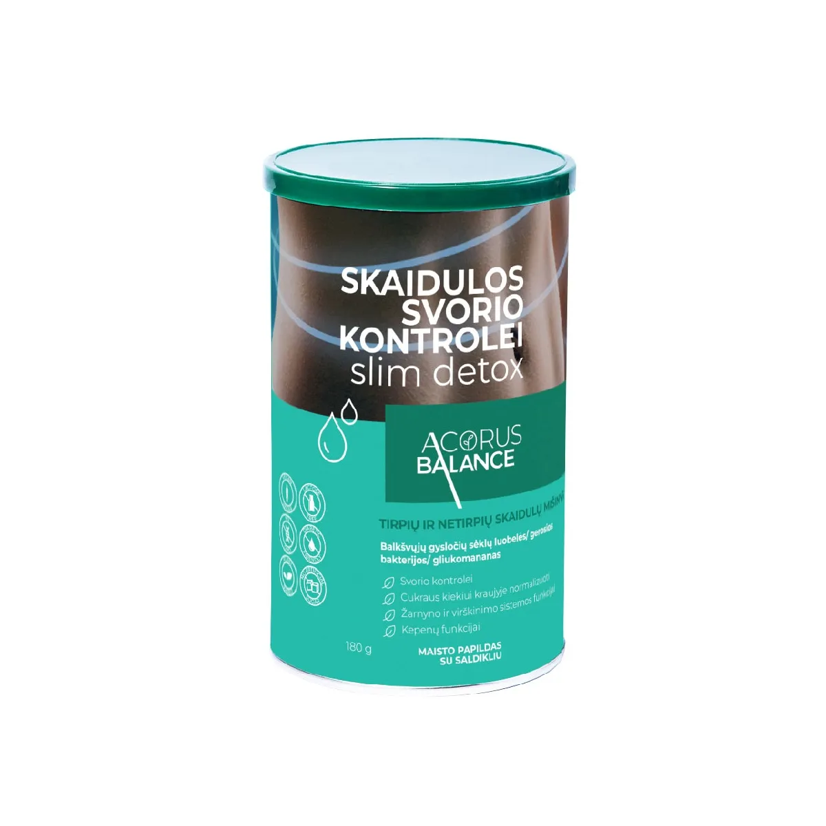 ACORUS BALANCE skaidulos svorio kontrolei SLIM DETOX FIBER - 