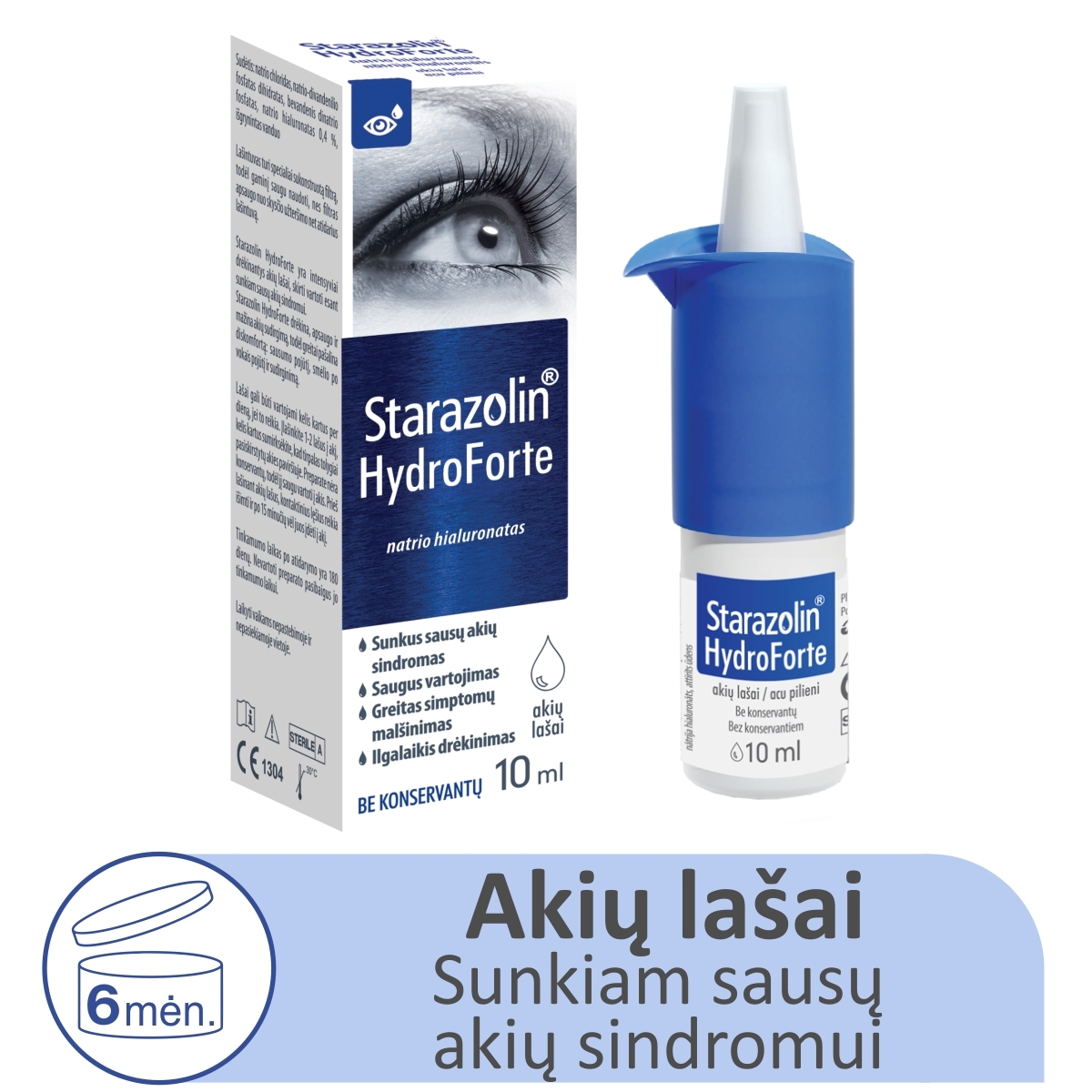 STARAZOLIN HYDROFORTE akių lašai, 10 ml - 