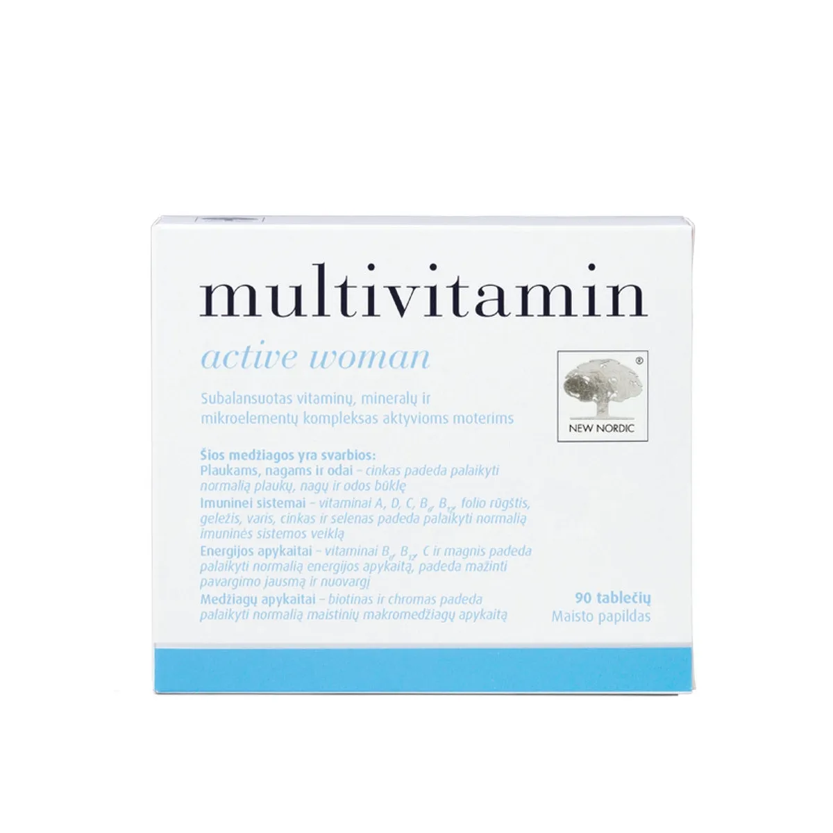 NEW NORDIC Multivitamin Active Woman tab. N90 - 