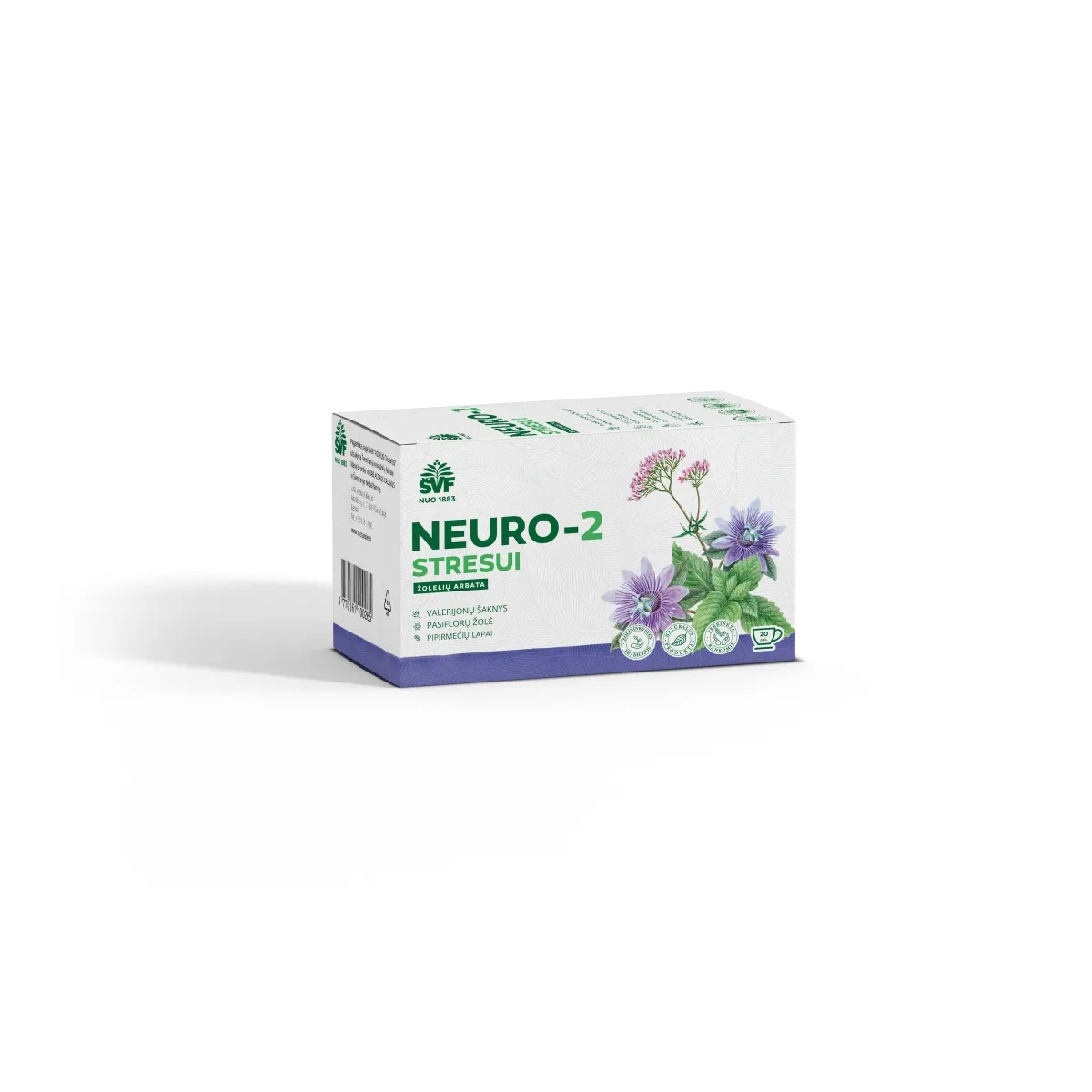 ŠVF žolelių arbata NEURO-2 STRESUI, 2g x N20 - 