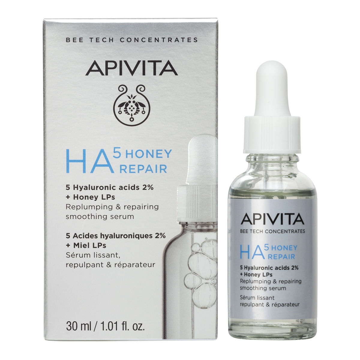 APIVITA veido serumas HA5 HONEY REPAIR, 30ml - 
