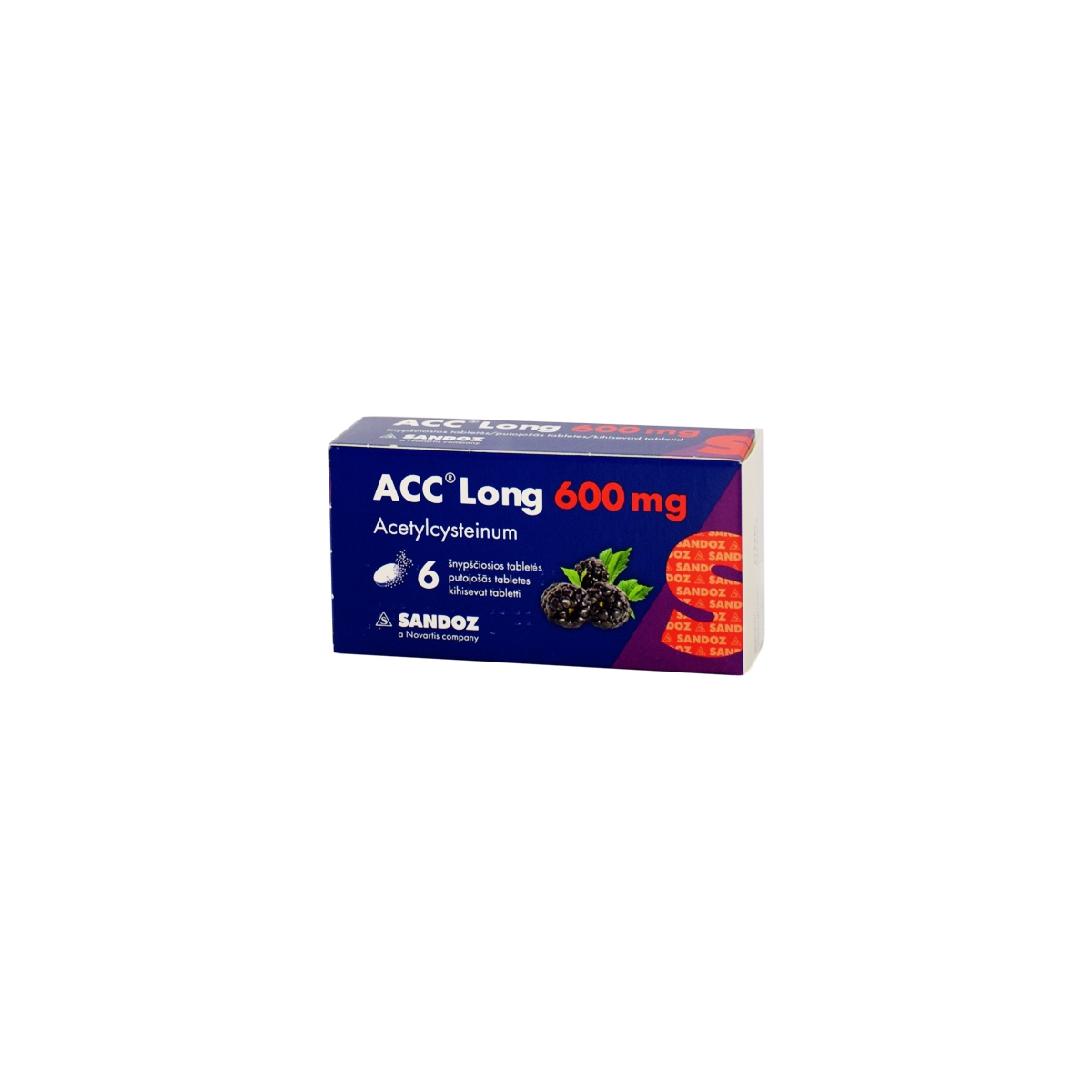 ACC Long 600mg šnypščiosios tabletės N6 (paketėlis) -  1