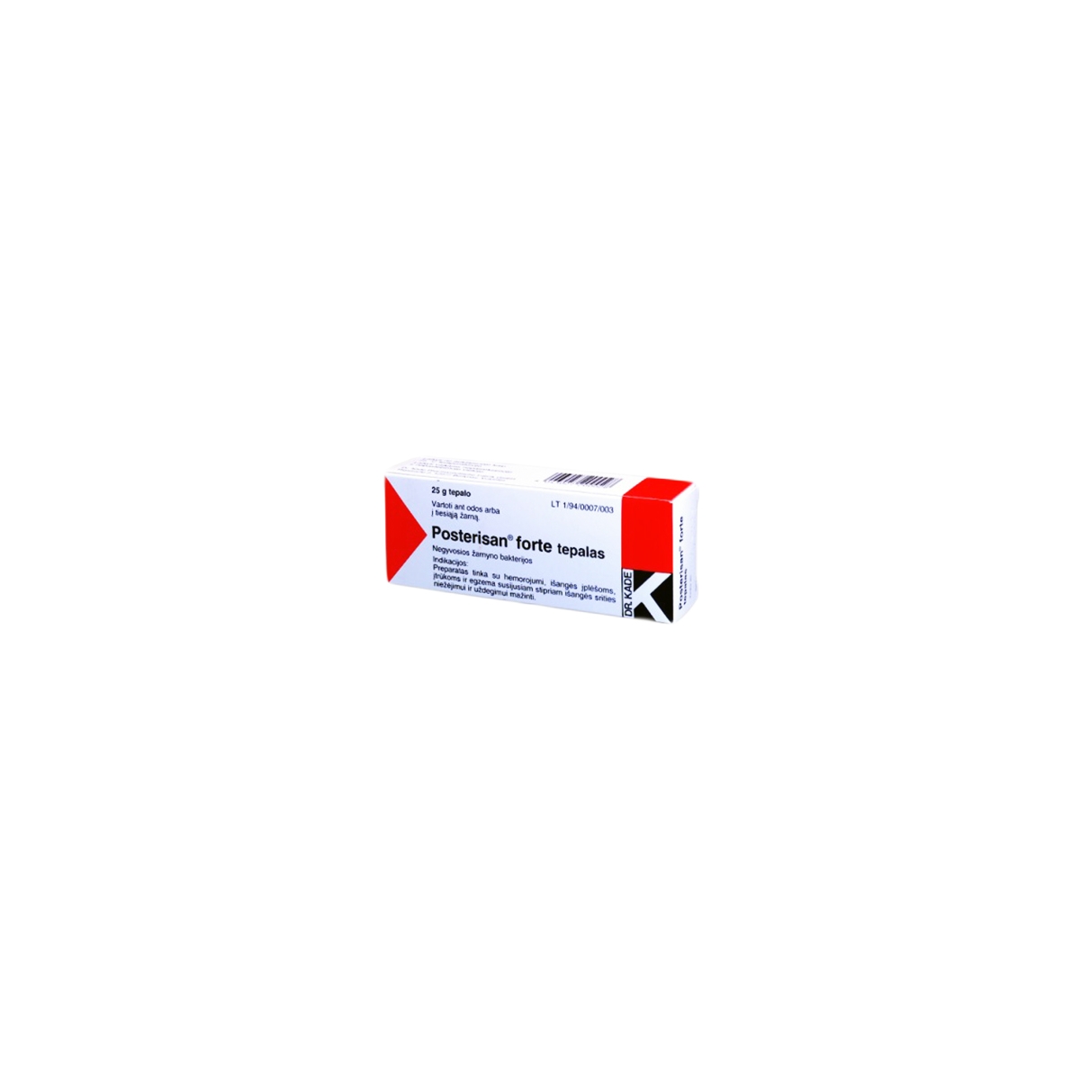 Posterisan forte 2.5mg/166.7mg/g tepalas 25g + aplikatorius N1 -  1