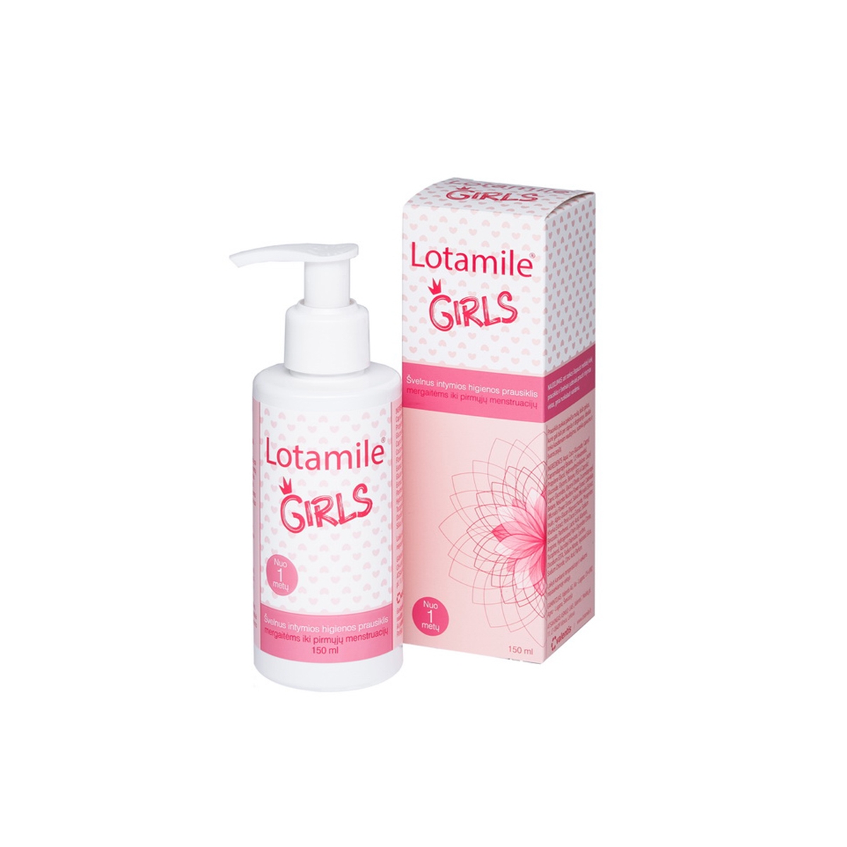 LOTAMILE intymios higienos prausiklis GIRLS, 150ml - 