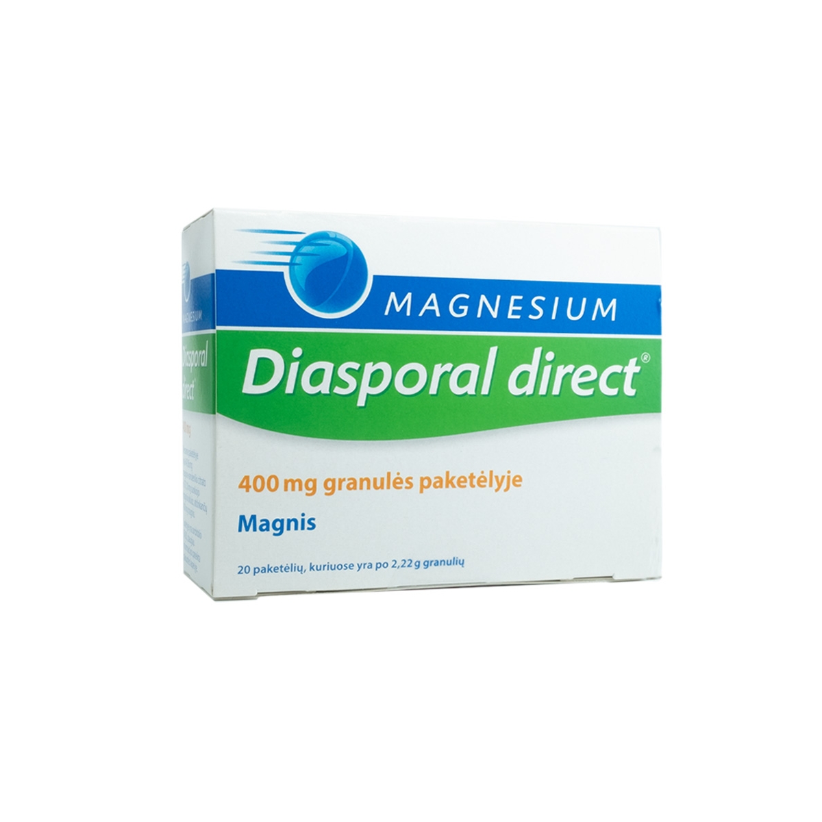 Magnesium Diasporal direct 400mg granulės paketėlyje N20 - 