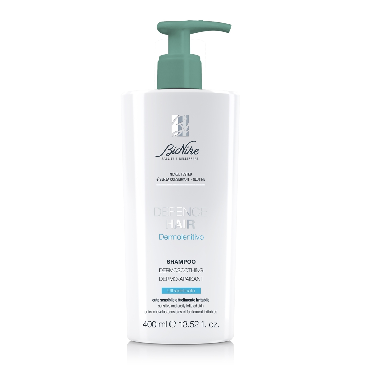 BIONIKE ypatingai švelnus šampūnas DEFENCE HAIR DERMOSOOTHING, 400ml - 