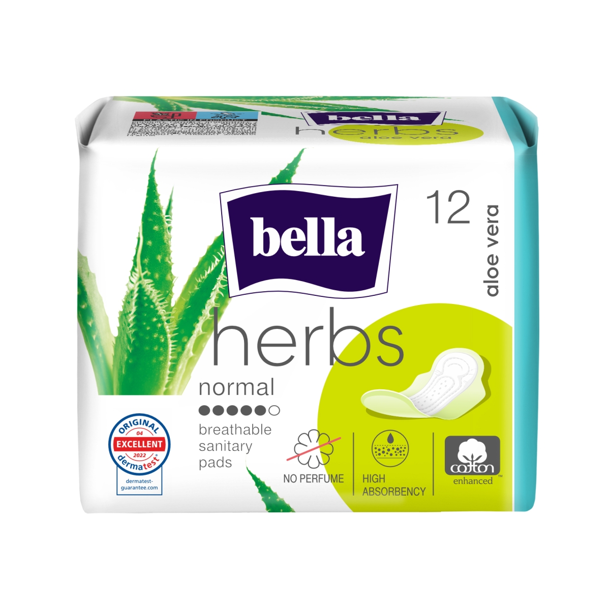 BELLA Herbs Aloe Vera hig.pak.su alaviju 12 vnt. - 