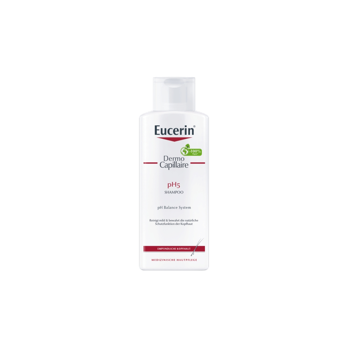 EUCERIN šampūnas jautriai galvos odai pH5 DERMOCAPILLAIRE, 250 ml - 