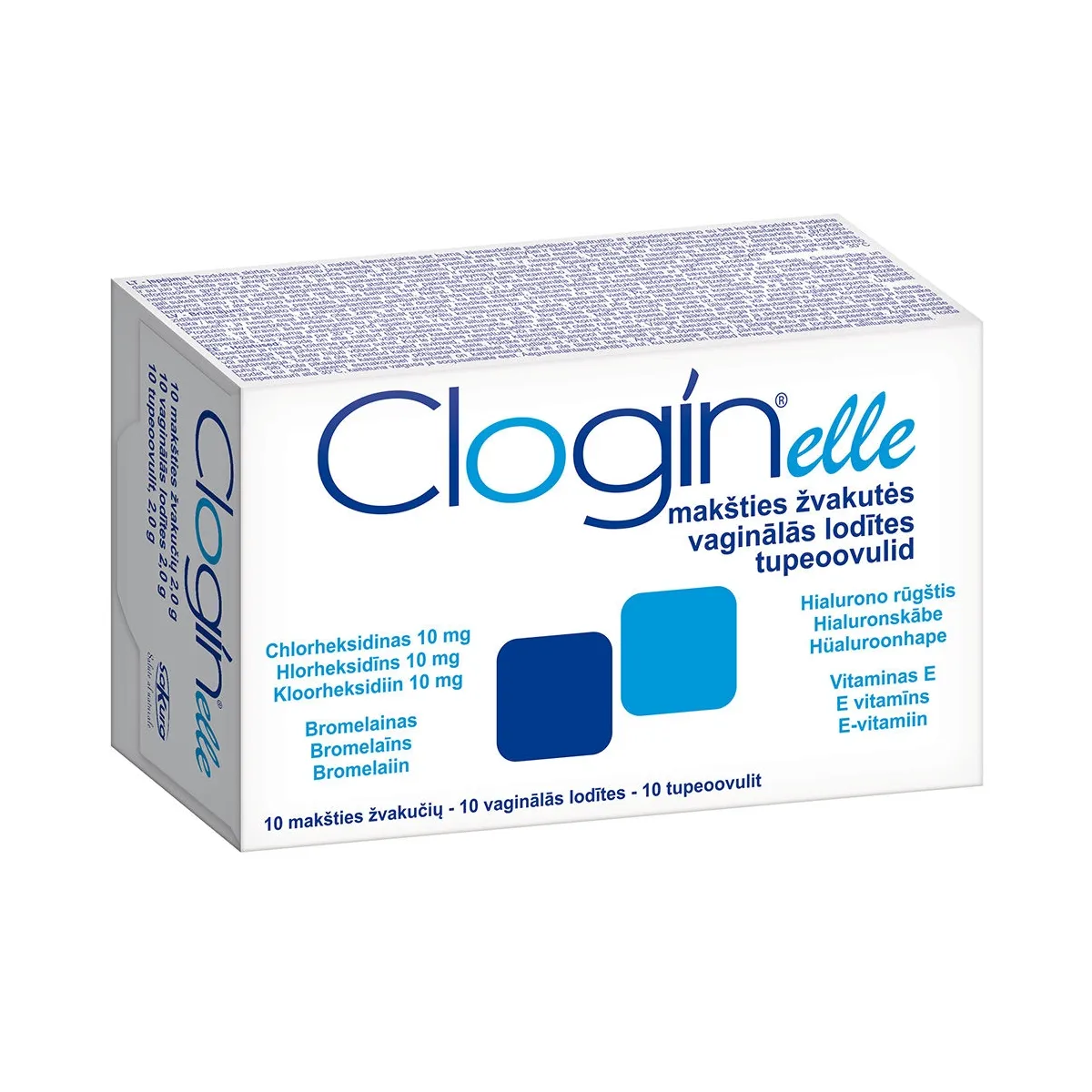 CLOGIN ELLE, ovulės nuo makšties infekcijos, N10 - 