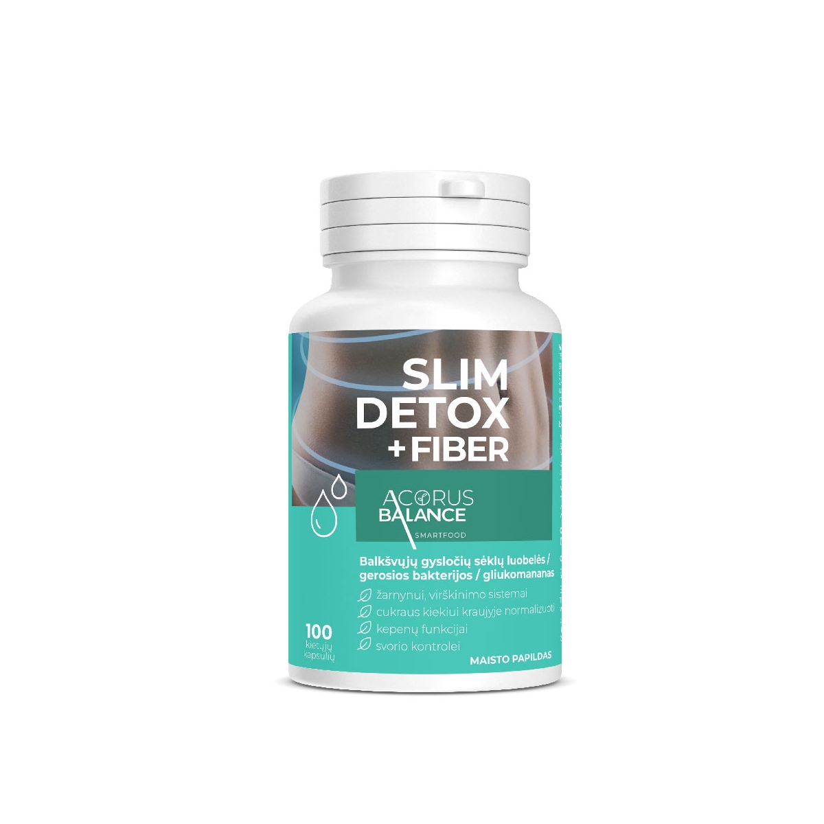 ACORUS BALANCE skaidulos svorio kontrolei SLIM DETOX FIBER - 