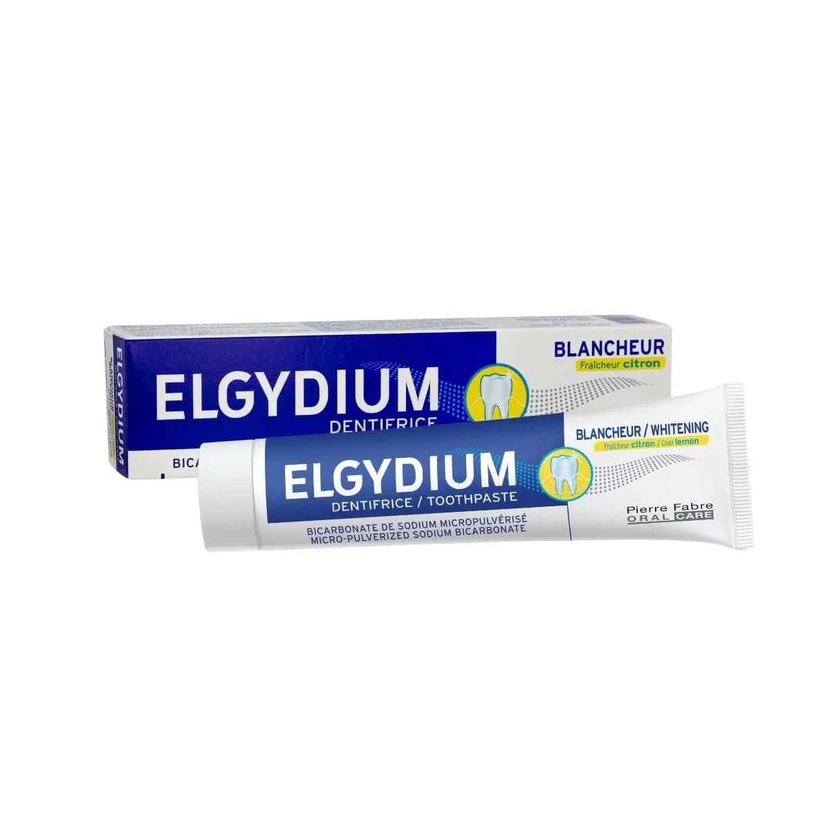 ELGYDIUM balinamoji dantų pasta WHITENING Cool LEMON  citrinų skonio - 