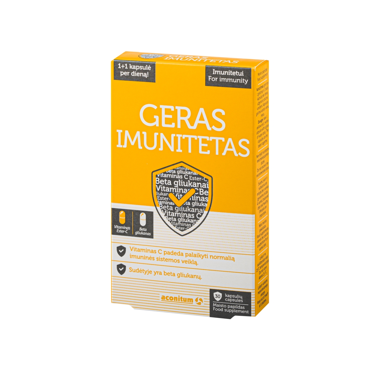 ACONITUM GERAS IMUNITETAS, 30 kapsulių - 