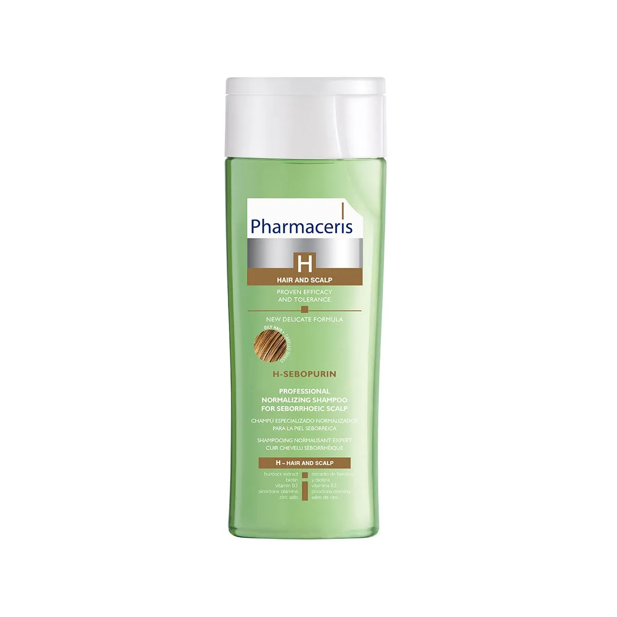 PHARMACERIS H, SEBOPURIN šampūnas riebiems plaukams, 250ml - 