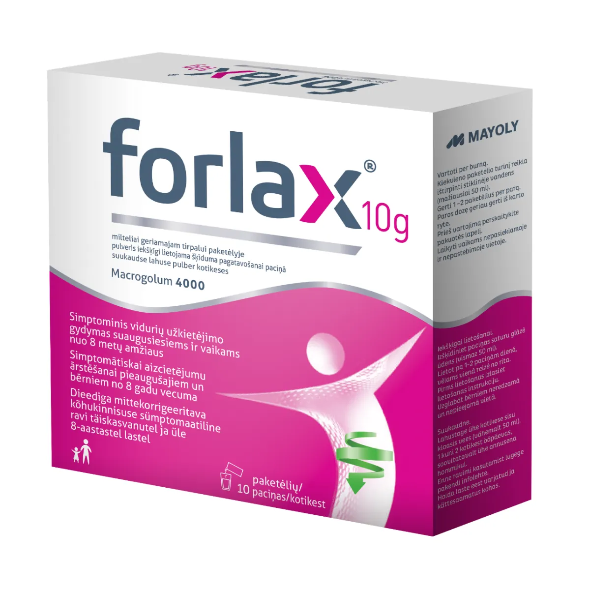 Forlax 10g milteliai geriamajam tirp. ruošti N10 - 