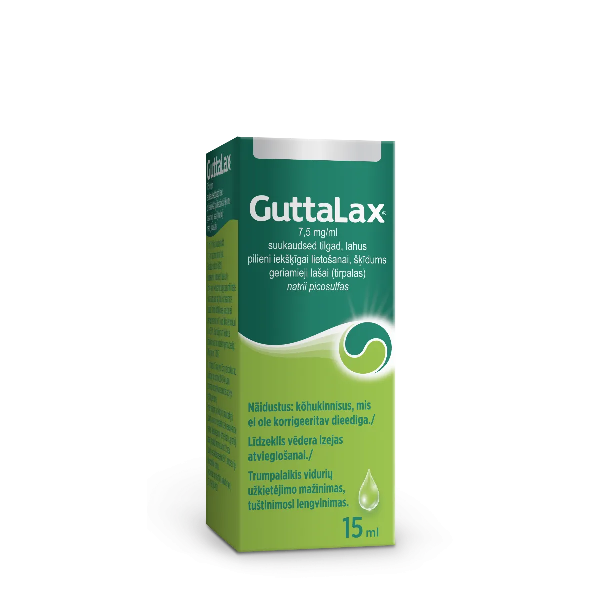 Guttalax 7,5mg/ml lašai 15ml N1 -  1