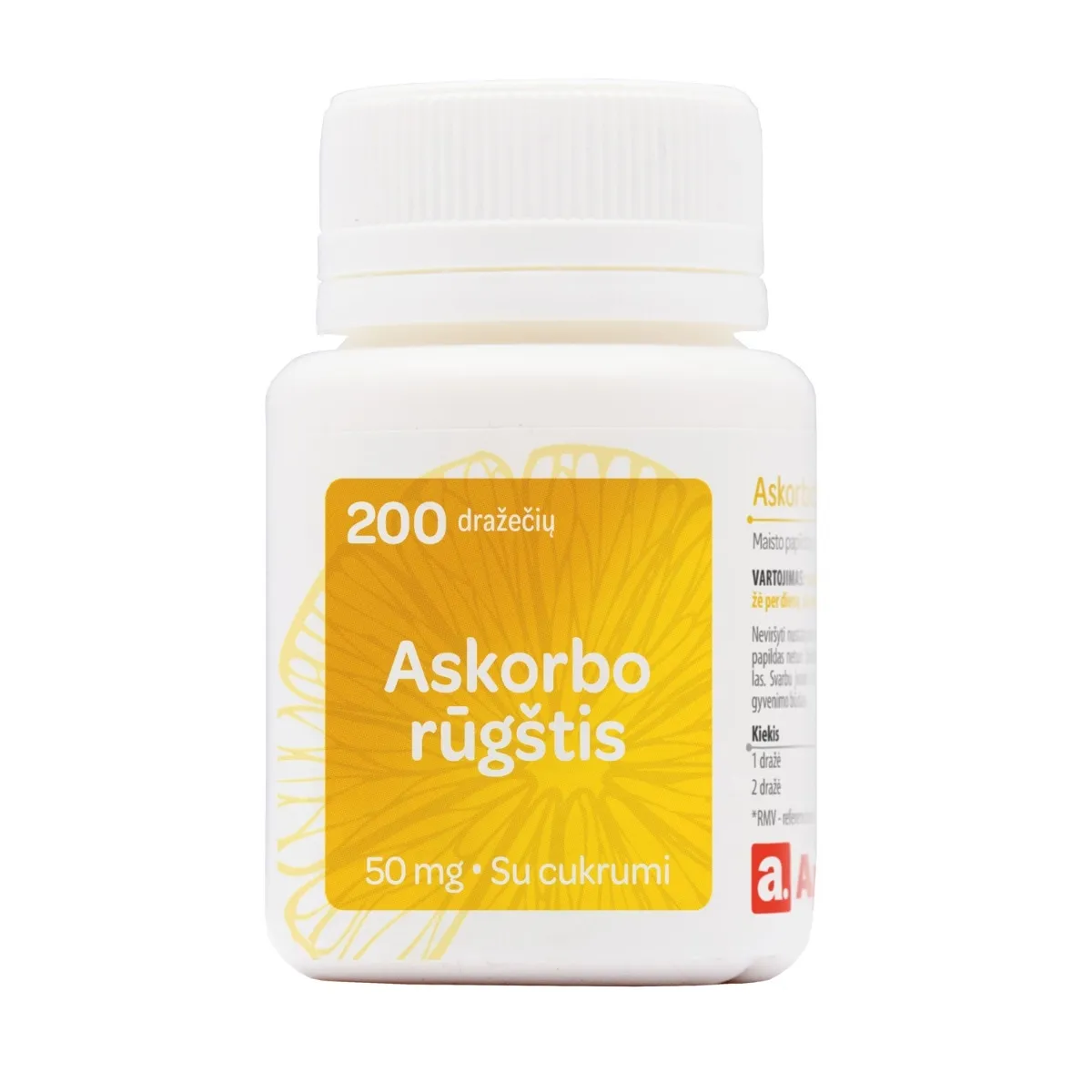 APOTHEKA Askorbo rūgštis 50mg, N200 -  1