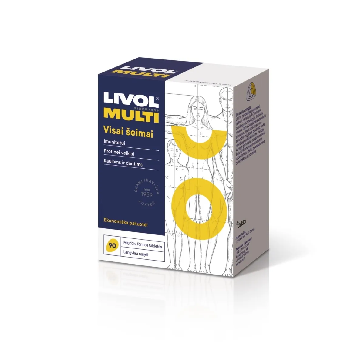 LIVOL MULTI vitaminai visai šeimai, 90 tabl. -  1