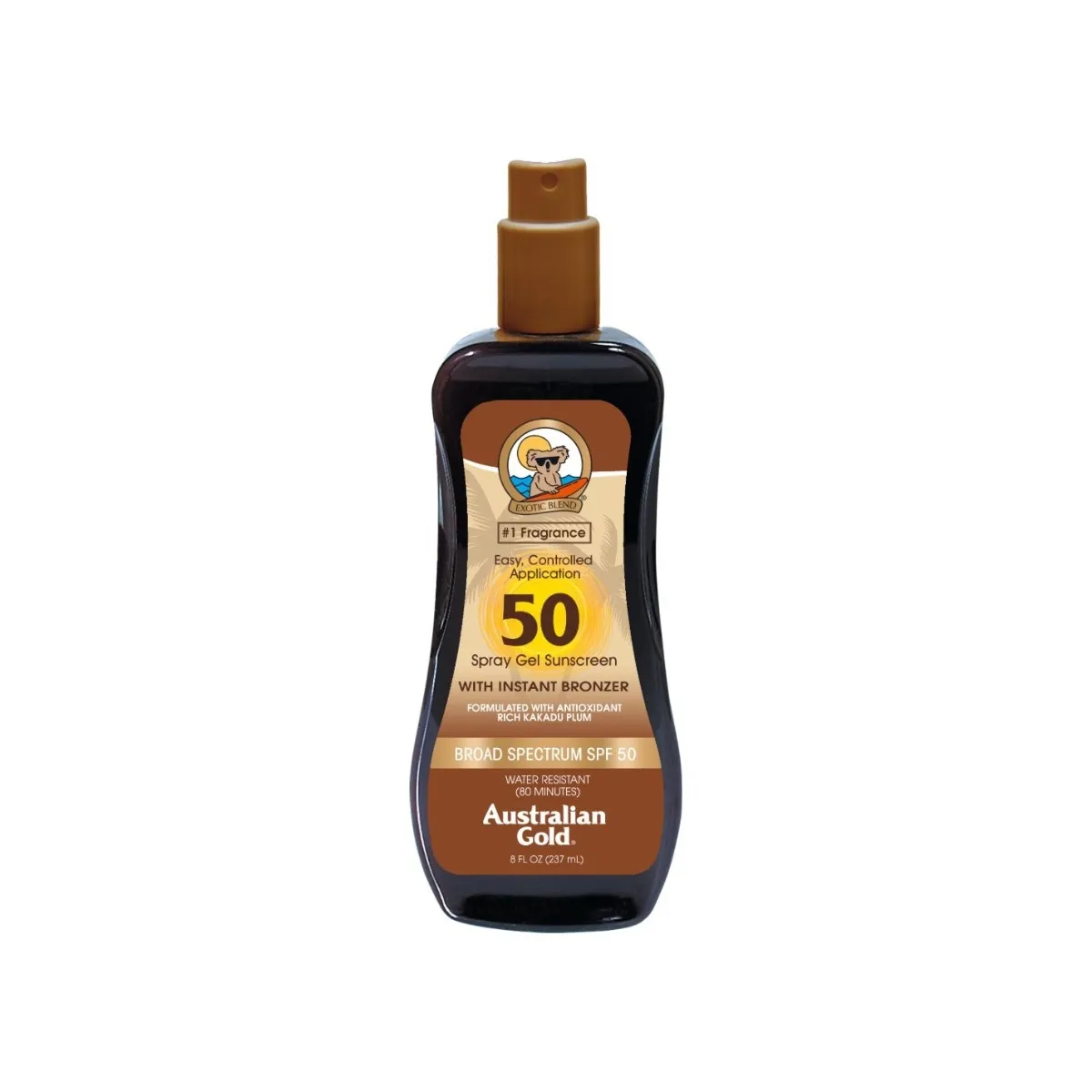 AUSTRALIAN GOLD apsaugos nuo saulės pienelis su bronzantais SPF50 -  1