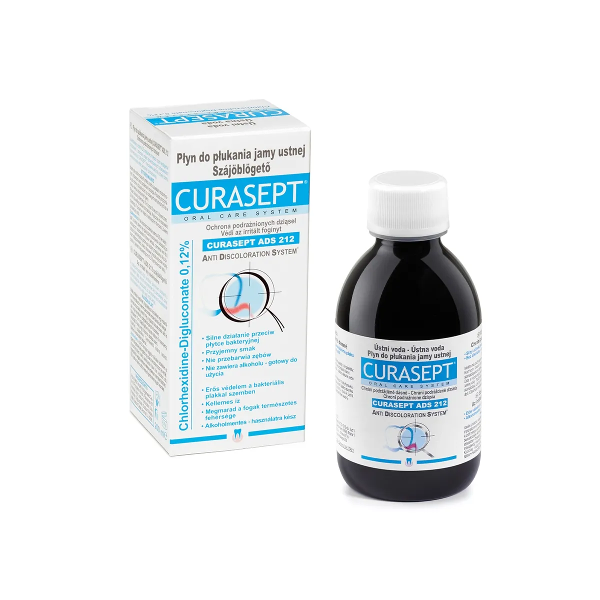 CURASEPT skalavimo skystis su 0,20 % chlorheksidino ADS 212, 200ml - 