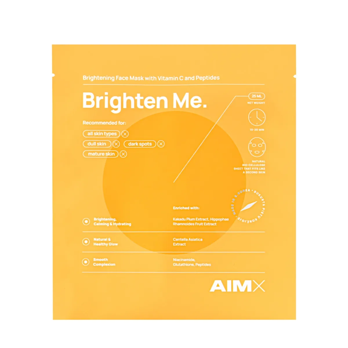 AIMX veido kaukė su vitaminu C BRIGHTEN ME, N1 - 
