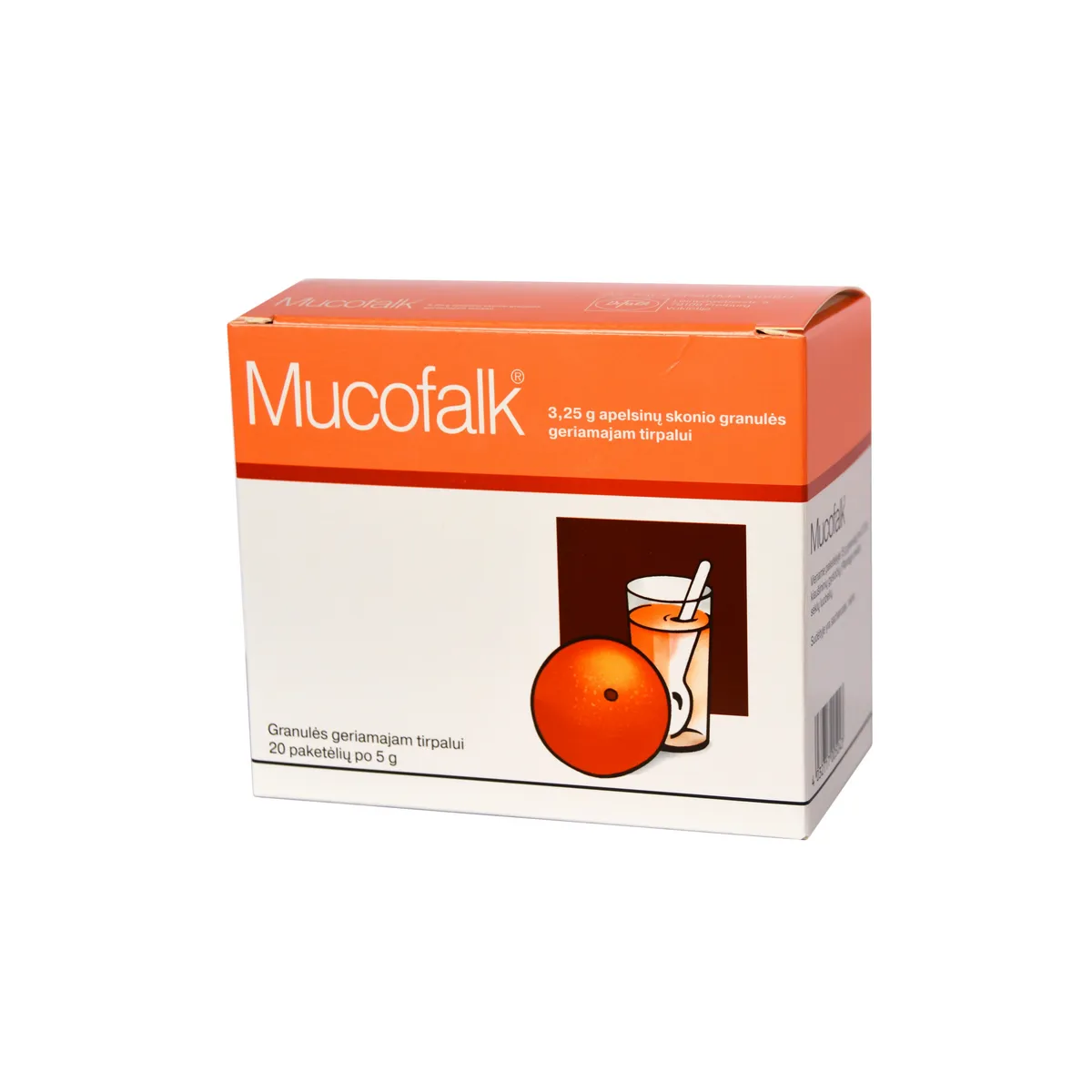 Mucofalk Orange 3.25g granulės geriam.tirp. 5g N20 - 