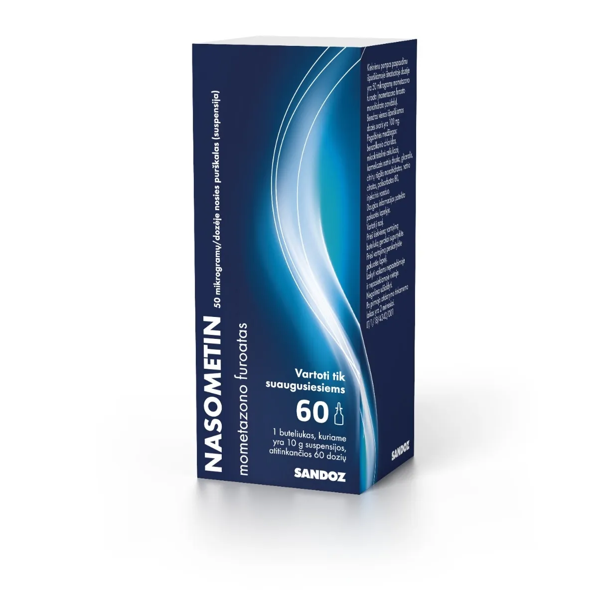 Nasometin 50mcg/dozėje nosies purškalas 60dozių N1 - 