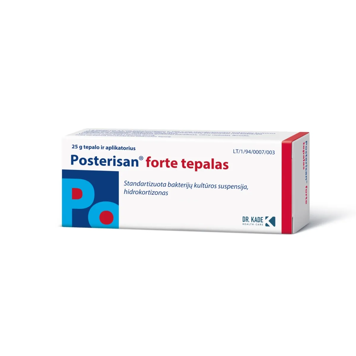 Posterisan forte 2.5mg/166.7mg/g tepalas 25g + aplikatorius N1 - 