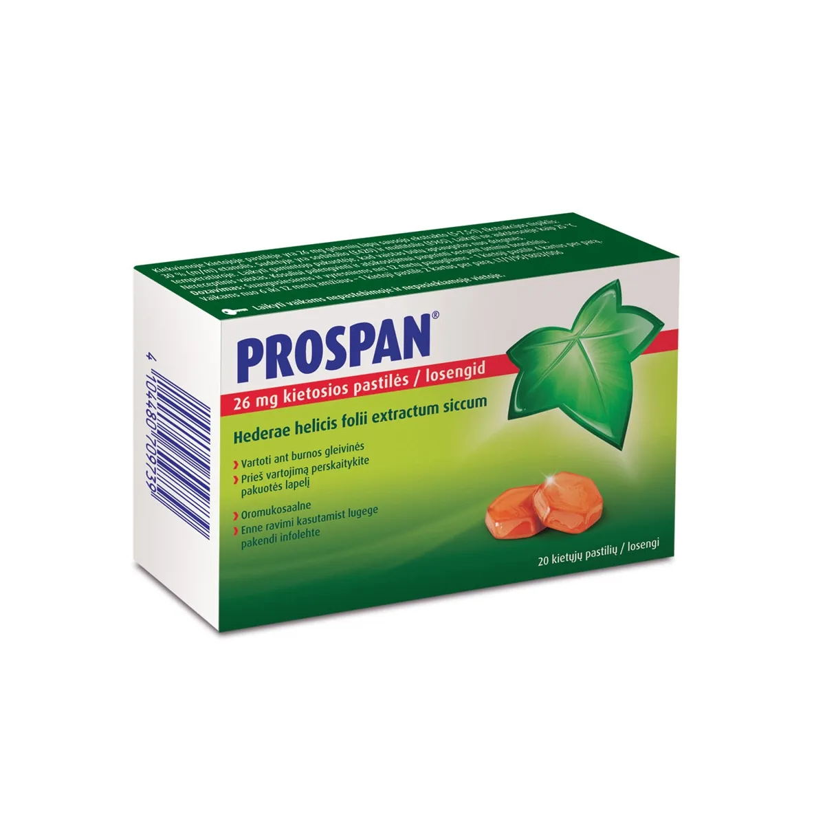 Prospan 26mg kietosios pastilės N20 - 