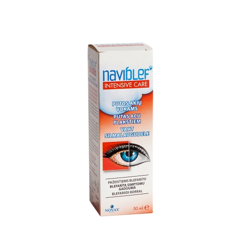 NAVIBLEF putos blefarito pažeistiems akių vokams INTENSIVE CARE, 50ml