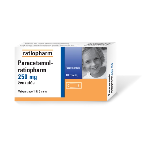 Paracetamol-ratiopharm 250mg supp. N10