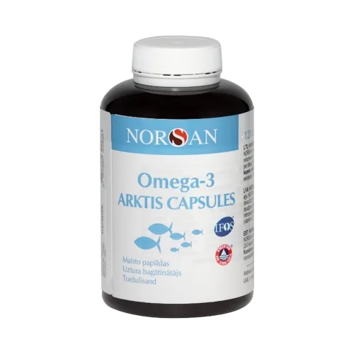 NORSAN OMEGA-3 ARKTIS, 120 kapsulių