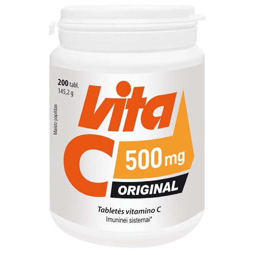 VITABALANS C-VITA ORIGINAL 500mg, 200 tablečių