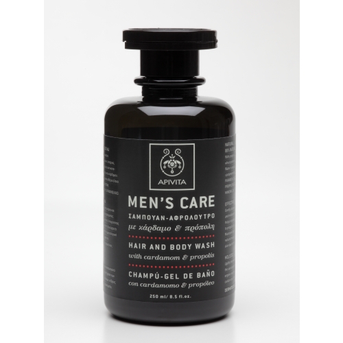 APIVITA prausiklis su propoliu ir kardamonu MEN'S CARE, 250ml