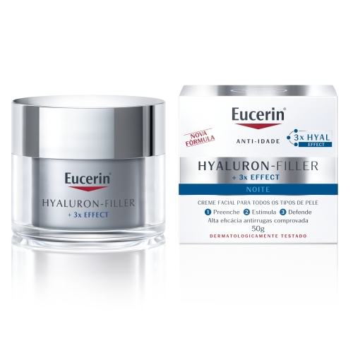 EUCERIN naktinis kremas nuo raukšlių HYALURON-FILLER, 50 ml