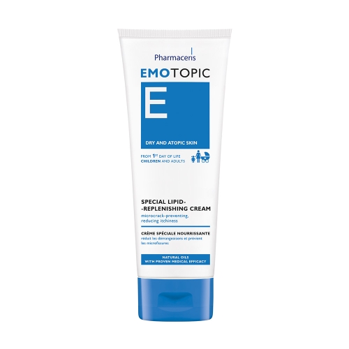 PHARMACERIS E lipidinis kremas veidui ir kūnui EMOTOPIC, 75ml