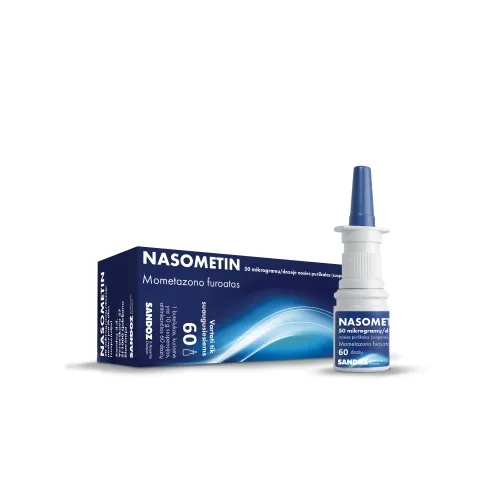 Nasometin 50mcg/dozėje nosies purškalas 60dozių N1