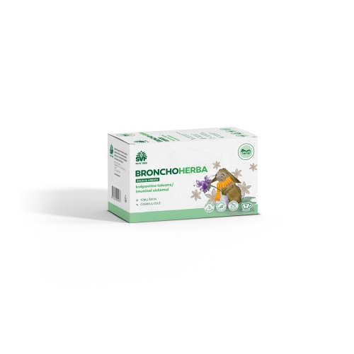 ŠVF žolelių arbata BRONCHOHERBA VAIKAMS, 1.5g x N20