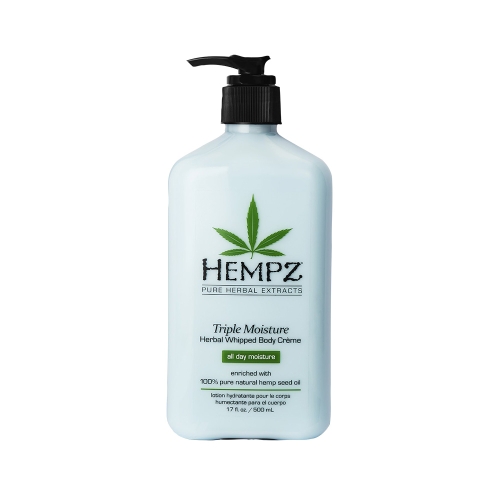 HEMPZ drėkinantis kūno kremas TRIPLE MOISTURE, 500ml