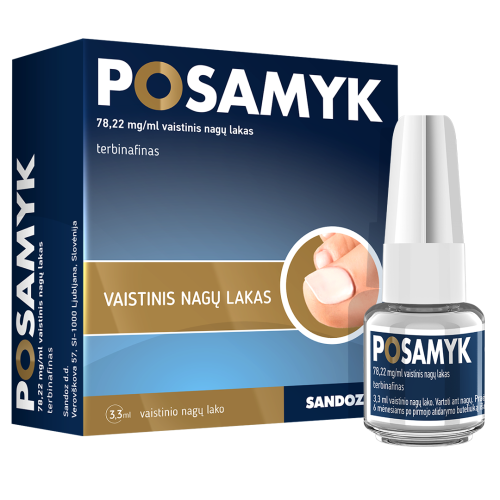 Posamyk 78,22mg/ml vaist.nag.lakas 3,3ml