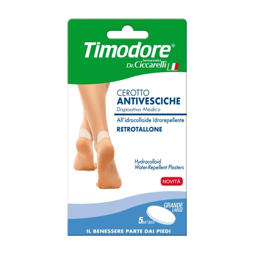 TIMODORE pūslių pleistrai kulnams dideli, 5 vnt.