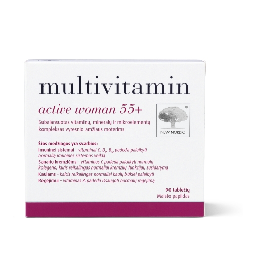 NEW NORDIC Multivitamin Active Woman 55+,  N90