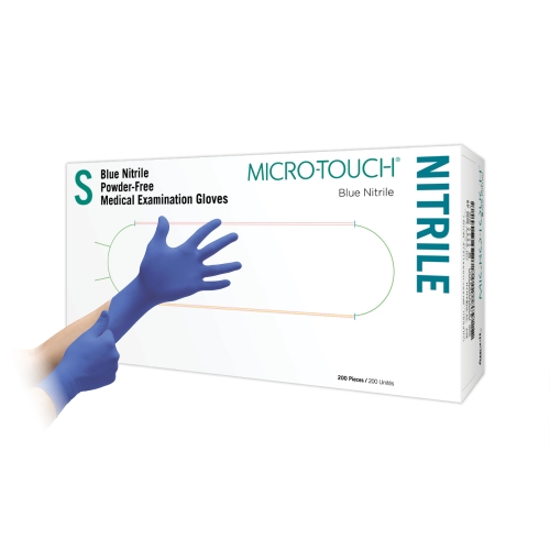 MICRO-TOUCH® nesterilios medicininės pirštinės BLUE NITRILE, S, N200