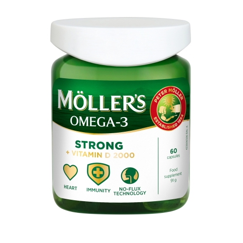 Möller's Strong Vitamin D, 60 kaps.
