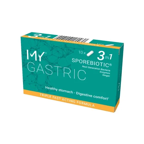 MY GASTRIC SPOREBIOTIC gyvybingosios bakterijos, 10 kapsulių