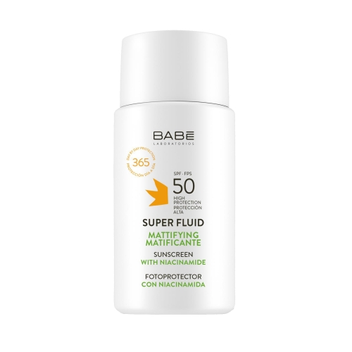 BABE matizuojanti apsauginė emulsija SUPER FLUID MATIFYING SPF50, 50ml