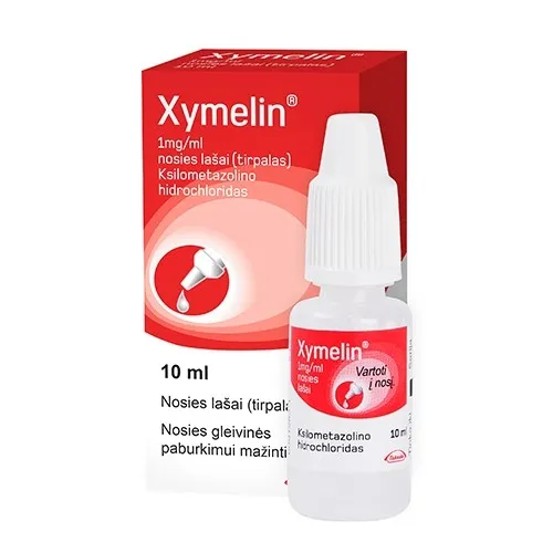 Xymelin 1mg/ml nosies lašai, tirp. 10ml