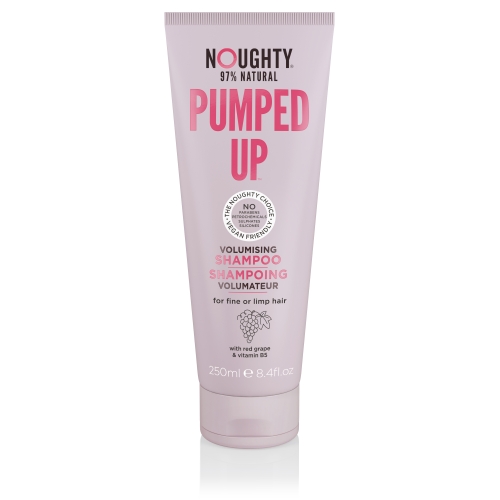 NOUGHTY plaukų apimtį didinantis šampūnas PUMPED UP, 250ml