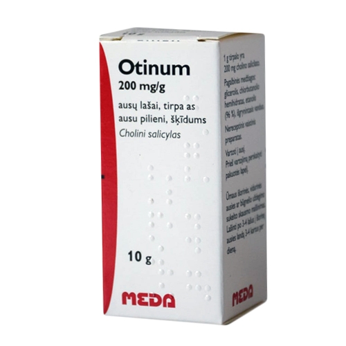 Otinum 20% ausų lašai, tirpalas 10g
