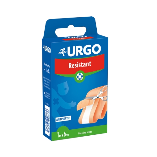 URGO karpomas tvirtasis pleistras RESISTANT, 1m x 6cm, N1
