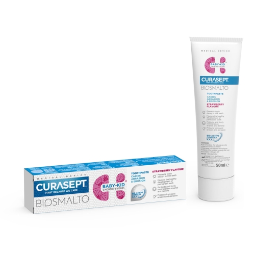 CURASEPT dantų pasta 6 mėnesių - 6 metų vaikams BIOSMALTO, 50ml